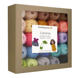 Zestaw do szydełkowania (25 kolorów) Catania Amigurumi Dolls