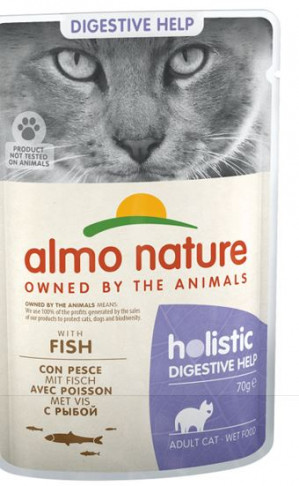 ALMO NATURE Functional Sensitive z rybą - mokra karma dla dojrzałych kotów 70g