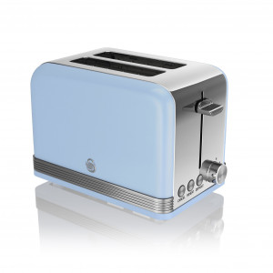 SWAN 2 SLICE RETRO BLUE TOSTER ST19010BLN