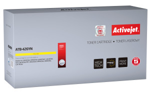 Activejet ATB-426YN Toner do Brother, Zamiennik Brother TN-426Y; Supreme; 6500 stron; żółty.