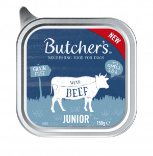 BUTCHER'S Original Junior Pasztet z wołowiną - mokra karma dla psa - 150 g