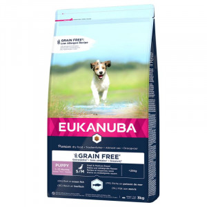 EUKANUBA Grain Free Puppy Small/Medium Breed Ocean Fish - sucha karma dla psa - 3 kg