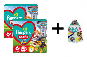 2x PAMPERS Pieluchy WB Paw Patrol rozm.6 14-19kg 60