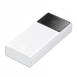 Powerbank Baseus Star-Lord 20000mAh 65W+kabel USB-USB C (biały)
