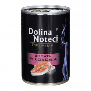 DOLINA NOTECI Premium bogata w łososia - mokra karma dla kota - 400g
