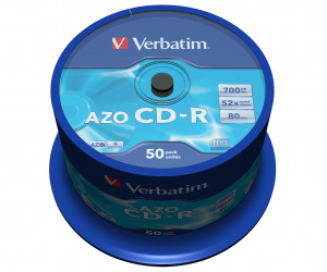 CD-R VERBATIM AZO 700MB 52X CRYSTAL SP 50SZT