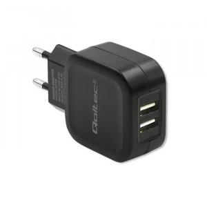 Qoltec Ładowarka sieciowa do Smartfona/ Tabletu | 17W | 5V | 3.4A | 2xUSB