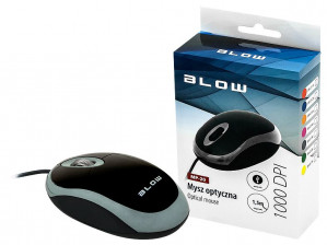 Mysz optyczna BLOW MP-20 USB szara