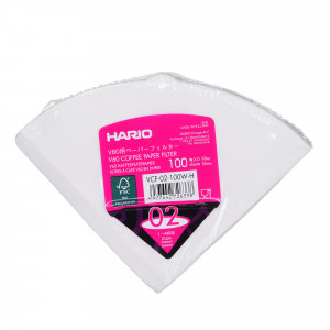 Filtry papierowe Hario V60 100 szt VCF-02-100W-H