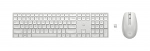 Zestaw klawiatura + mysz HP 650 Wireless Keyboard and Mouse Combo bezprzewodowe białe 4R016AA