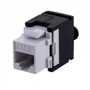 Gniazdo keystone RJ45 UTP bezn. kat.6 Q-lantec