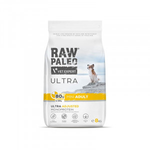 VET EXPERT Raw Paleo Ultra Mini Adult Indyk - sucha karma dla psa - 8kg