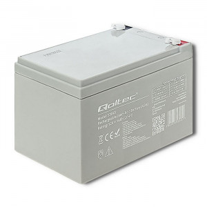 QOLTEC AKUMULATOR AGM | 12V | 14AH | MAX.210A