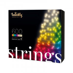 Inteligentne lamki choinkowe Twinkly Strings 600 RGBW