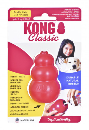 KONG CLASSIC Zabawka gryzak dla psa rasy małej S