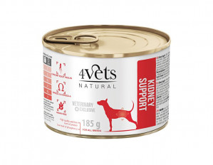 4VETS Natural Kidney Support Dog - mokra karma dla psa - 185 g