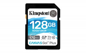 KINGSTON SDXC Canvas Go Plus 170R C10 UHS-I U3 V30 128GB