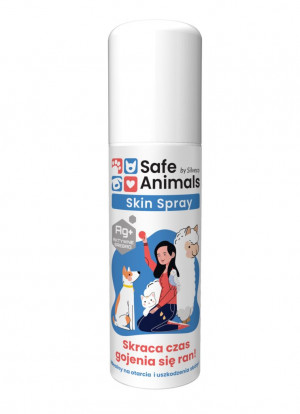 Safe Animals Skin Spray - preparat pielęgnacyjny na skórę dla psa i kota - 50 ml