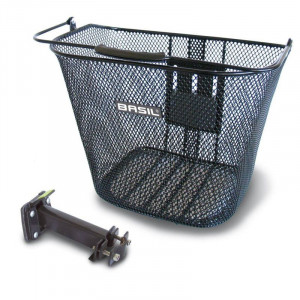 Koszyk na kierownice BASIL BREMEN + BASEASY STEM HOLDER, CZARNY