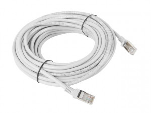 Lanberg Patchcord RJ45, kat. 5e, FTP, 10m, szary