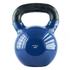 Kettlebell winylowy 28 kg granatowy HMS KNV28