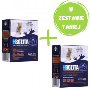 BOZITA Kawałki kurczaka w galaretce - mokra karma dla psa - 370g + GRATIS!