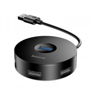 BASEUS HUB 4W1 USB DO 3.0 I 2X USB 2.0 15CM CZARNY