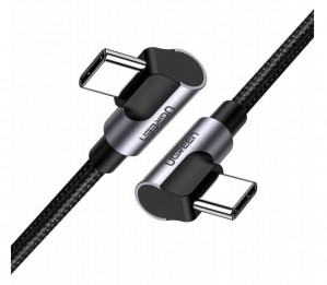 UGREEN KABEL USB-C DO USB-C KĄTOWY, US323 CZARNY