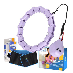 Hula Hop One Fitness OHA02 fioletowy + BR160 zestaw