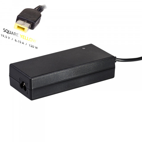 AKYGA ZASILACZ 19.5V/6.15A 120W SQUARE YELLOW AK-N - Galeria zdjęcie 2