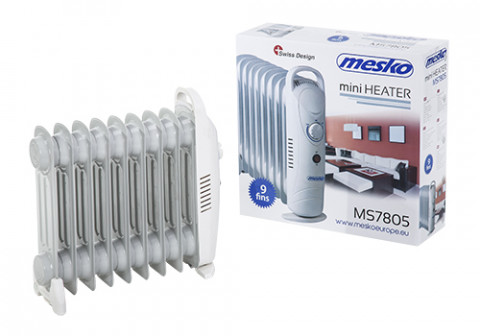Grzejnik olejowy MESKO MS 7805 (1000W Biały) - Galeria zdjęcie 6