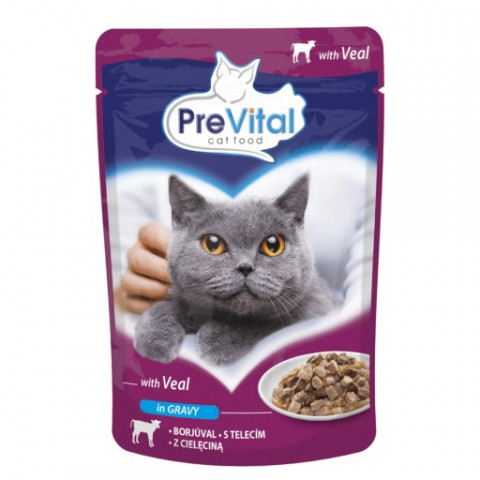 PREVITAL Cielęcina w sosie - mokra karma dla kota - 100g - Galeria zdjęcie 1