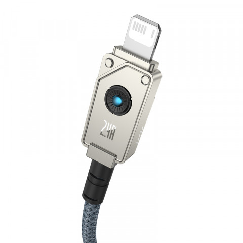 Kabel Baseus Unbreakable USB-IP 2.4A 2m (biały) - Galeria zdjęcie 2