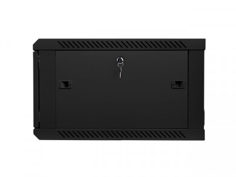 Lanberg szafa instalacyjna wisząca 19'' 6U 600x600mm czarna (drzwi szklane) - Galeria zdjęcie 4