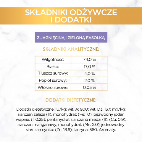 Gourmet Gold Savoury Cake jagnięcina i zielona fasola - mokra karma dla kota - 85 g - Galeria zdjęcie 10