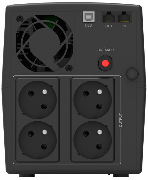 Power walker ups line-in 2200va stl fr (4xpl 230v) vi 2200 stl fr - Galeria zdjęcie 3