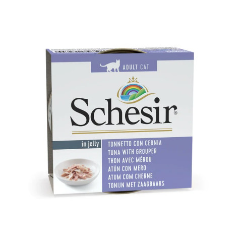 SCHESIR dla kotów Oceanic Adult w Galarecie Tuńczyk z granikiem 85g - Galeria zdjęcie 1