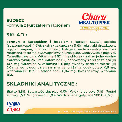 INABA Churu Meal Topper Kurczak z łososiem - przysmak dla psa - 4x14g - Galeria zdjęcie 6