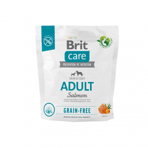 Brit Care Grain-Free Adult Salmon – sucha karma dla psa - 1 kg - Galeria zdjęcie 1