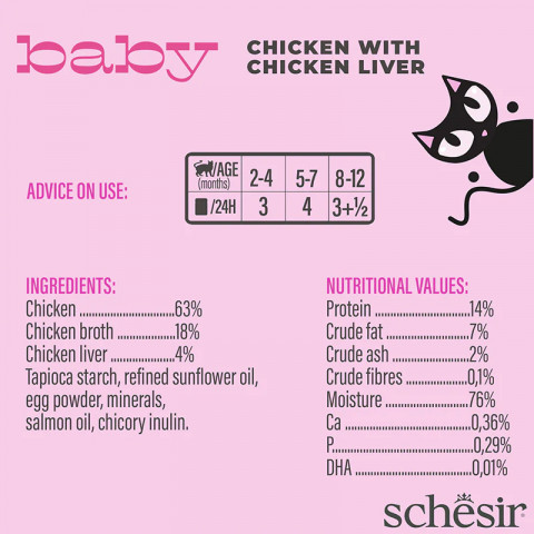 SCHESIR BABY Kurczak z LIVER 70g - Galeria zdjęcie 4