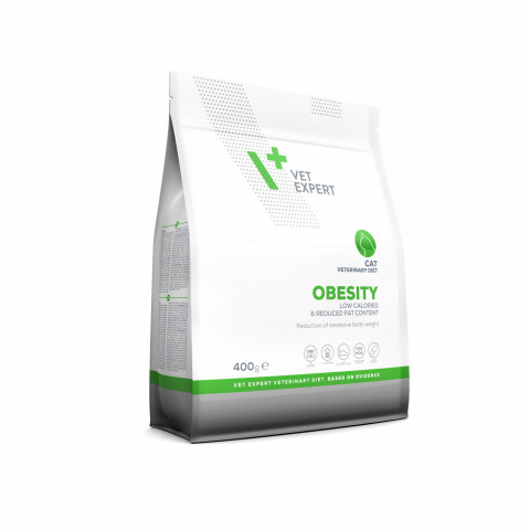 VET EXPERT Veterinary Diet Obesity Cat - sucha karma dla kota - 400g - Galeria zdjęcie 3