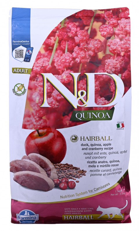 FARMINA N&D Quinoa Hairball - sucha karma dla kota - 1.5 kg - Galeria zdjęcie 6