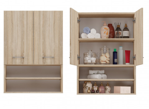 Szafka nad pralkę POLA MINI DK 64x30xH90 sonoma - Galeria zdjęcie 1