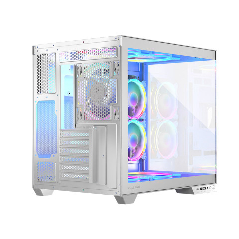 MODECOM OBUDOWA VOLCANO PANORAMA ARGB 7F MIDI WHT - Galeria zdjęcie 4