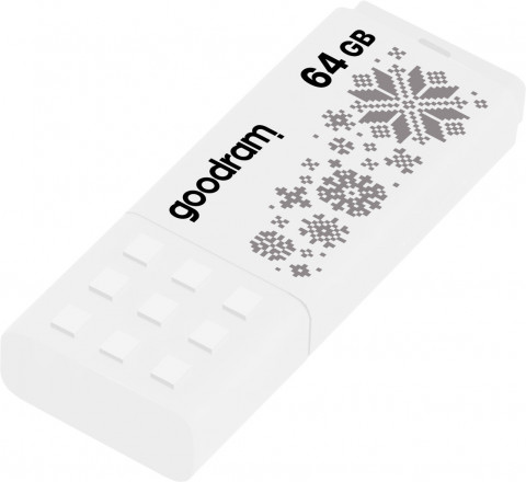 GOODRAM FLASHDRIVE 64GB UME2-WINTER WHITE USB 2.0 - Galeria zdjęcie 1