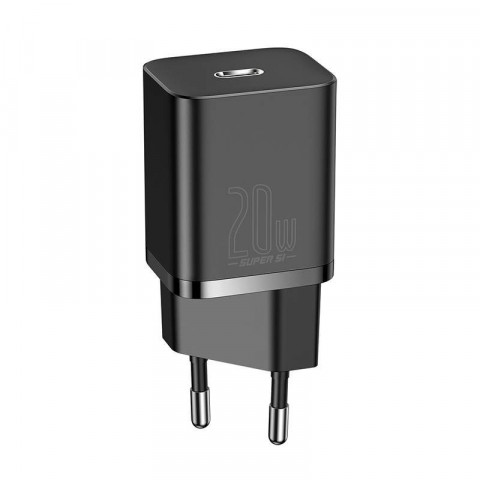 BASEUS ŁADOWARKA SIECIOWA QUICK CHARGER 20W CZARNA - Galeria zdjęcie 1
