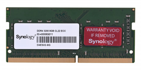 Synology 8GB DDR4 ECC Unbuffered SODIMM (DS1823xs+, DS923+, DS723+, RS822RP+, RS822+, DS3622xs+, DS2422+, DS1522+) D4ES02-8G - Galeria zdjęcie 4