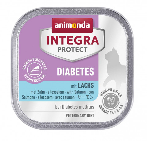 ANIMONDA Integra Protect Diabetes Łosoś - mokra karma dla kota - 100g - Galeria zdjęcie 1