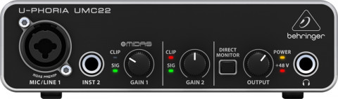 Behringer UMC22 - Interfejs audio USB - Galeria zdjęcie 2