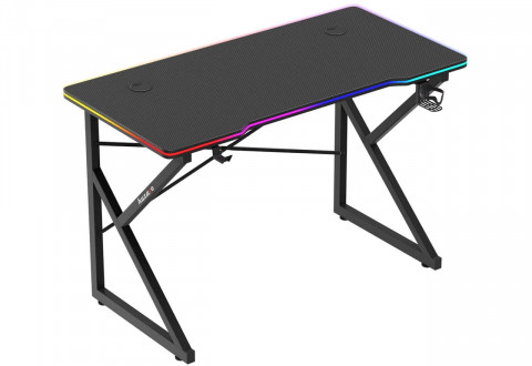 Biurko gamingowe Huzaro Hero 1.7 RGB Black - Galeria zdjęcie 1